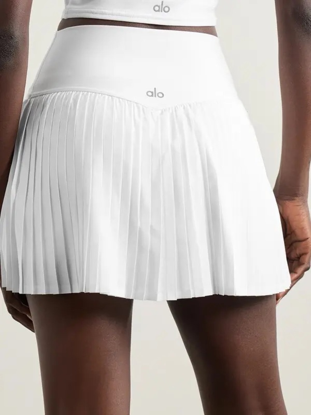 ALO Yoga - Grand Slam Tennis Skirt - White - Picture 5 of 5
